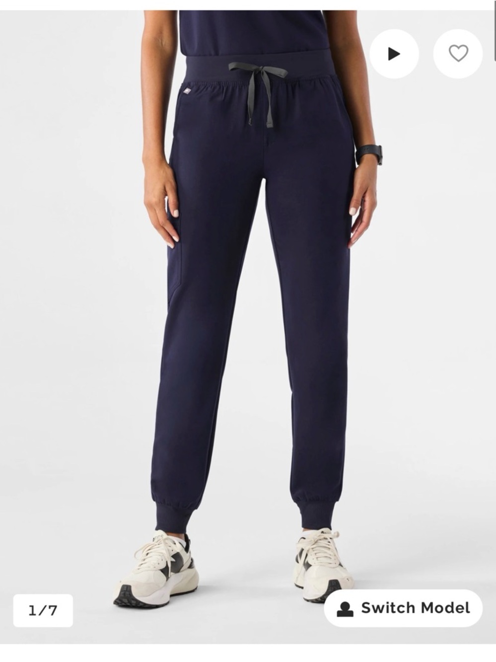 Figs Navy Zamora Jogger Scrub Pants